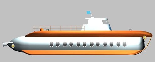Китайская компания совместно с Российскими учеными представят первую туристическую подводную лодку