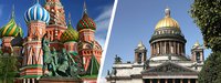 Тур двух столиц: самые необычные и красивые места Москвы и Петербурга (июль – декабрь)