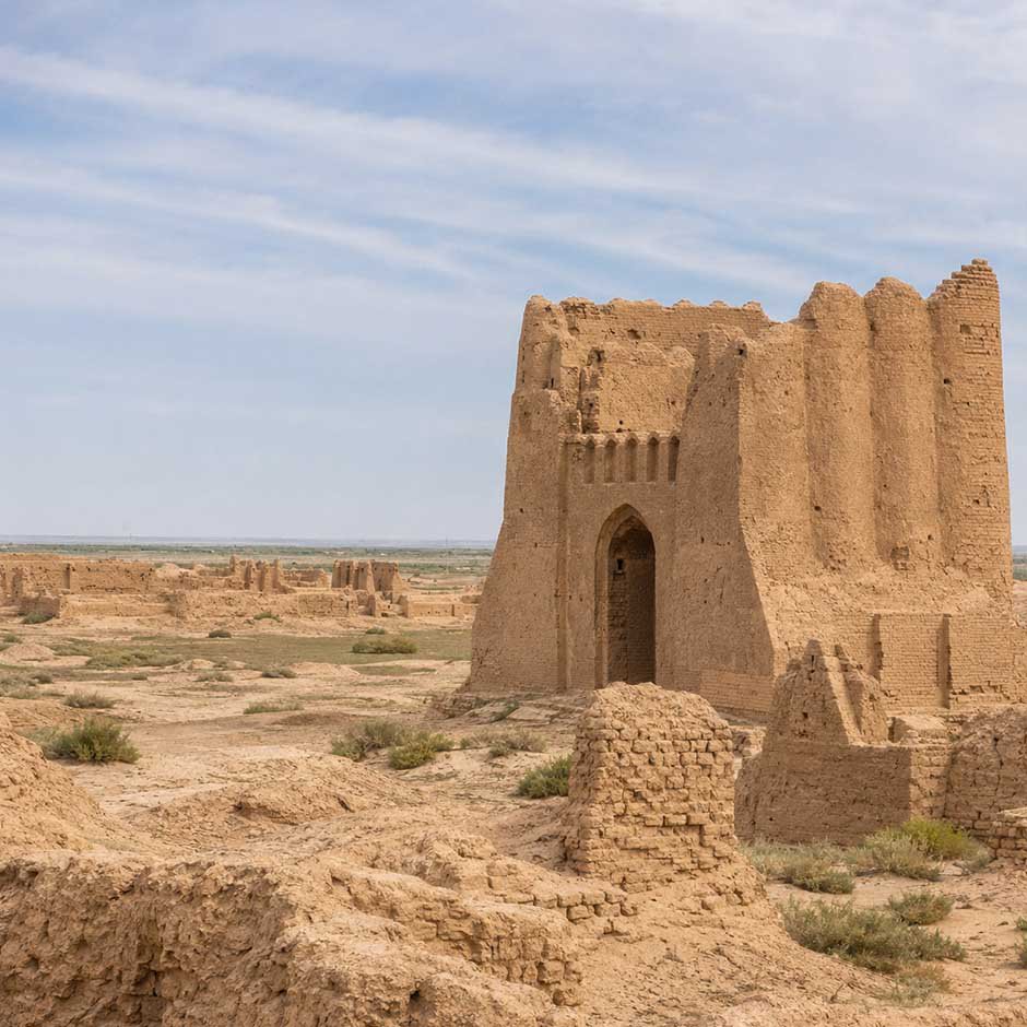 Тур по Туркменистану: Столичный Ашхабад, огненный кратер Дарваза, Древний Мерв